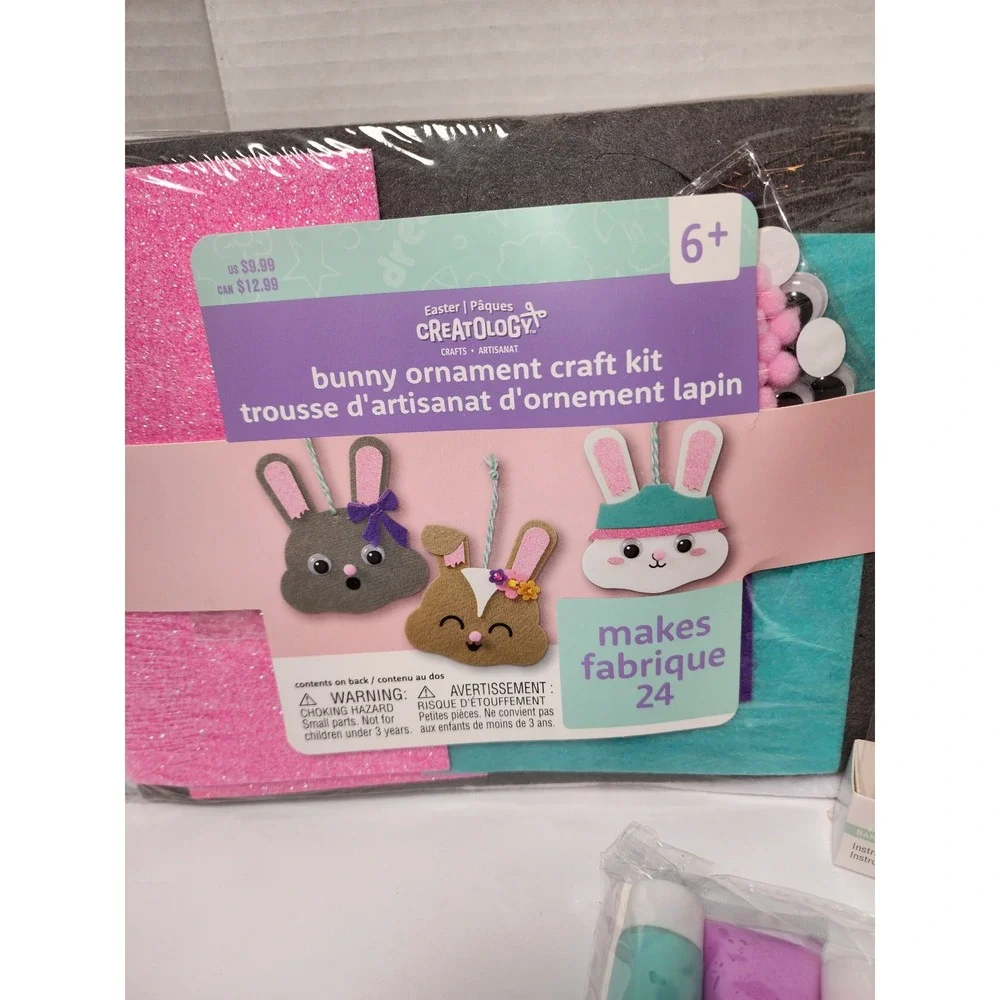 Easter Lot #3 14‎ pcs Crafts Ornament Kit dye cookie candy mold decorative eggs